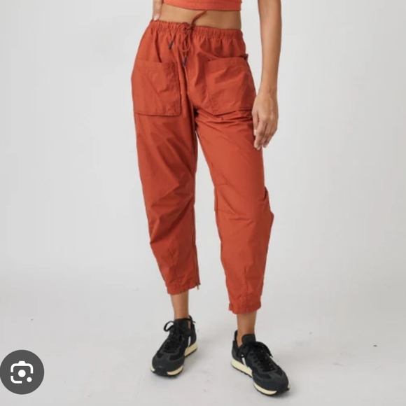 FP Movement by Free People Pants - Free People Movement Fly By Night‎ Pants Rust Orange Women's Size Large Pockets